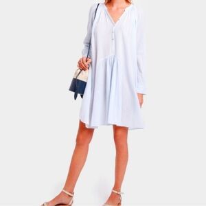 Honorine Paola blue gauze dress